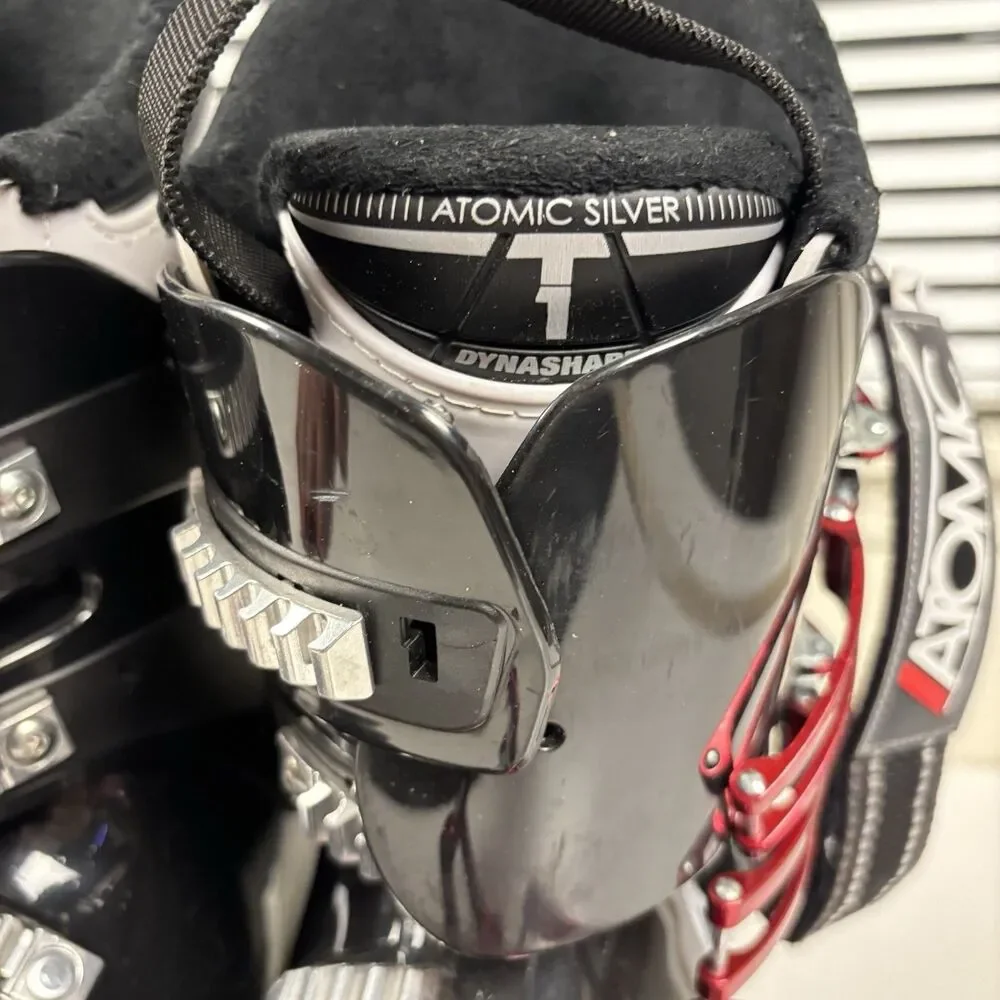 Atomic Silver Hawx 2.0 90 Ski Boots Red Black 295mm Size 25 25.5 Thinsulate 200